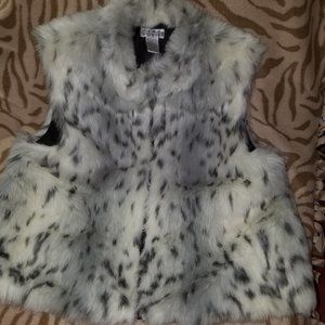 Animal print vest